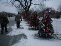 Terry, Jim and Christmas trees